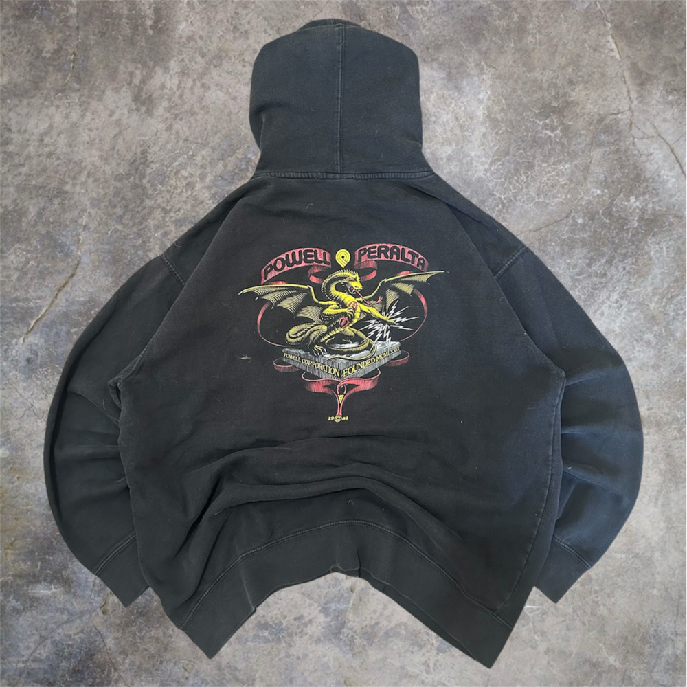Powell Peralta Dragon Logo Pullover Hoodie Black